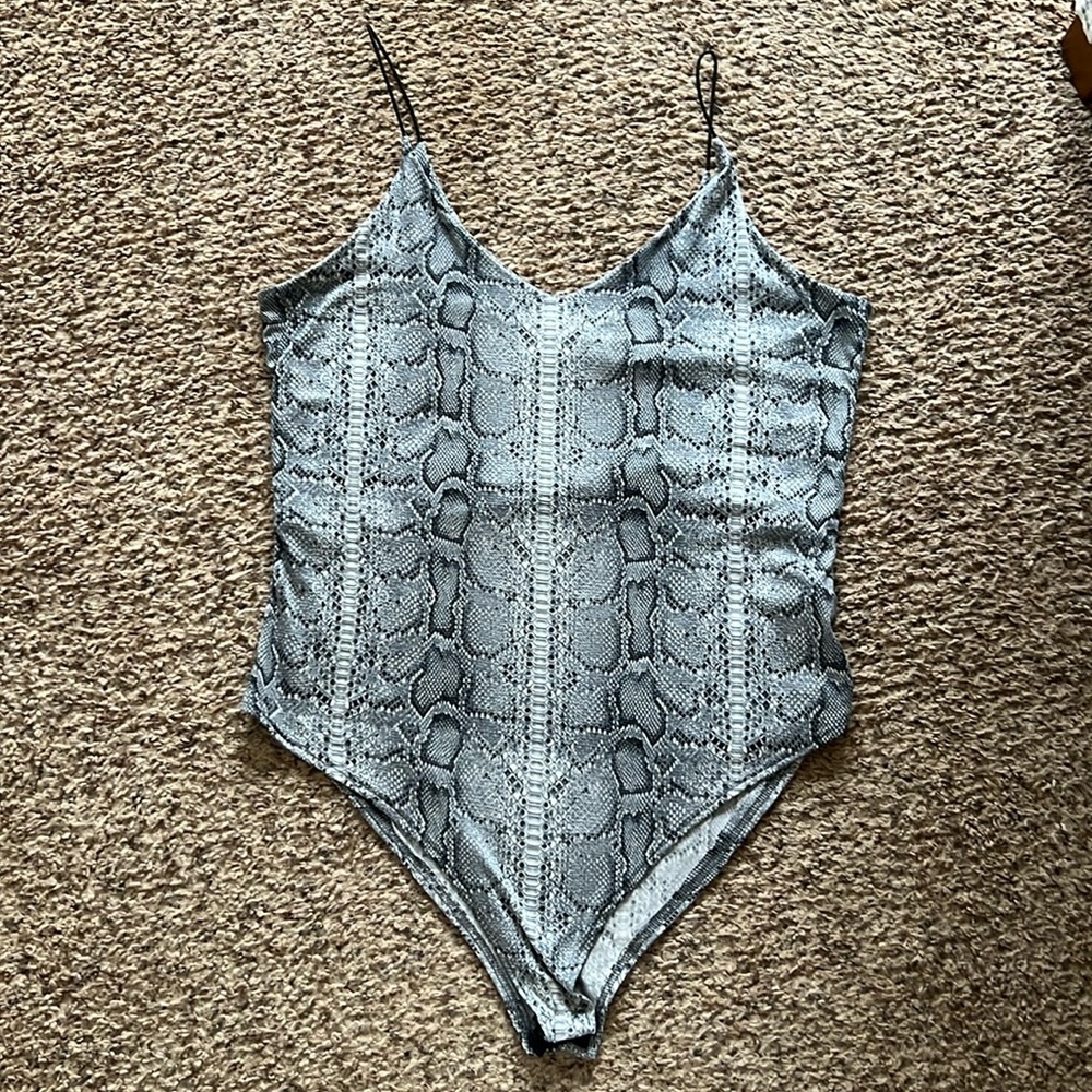 Snakeskin bodysuit